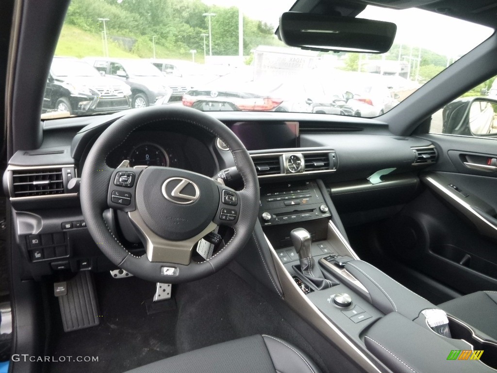 Black Interior 2017 Lexus IS 350 F Sport AWD Photo #120622257