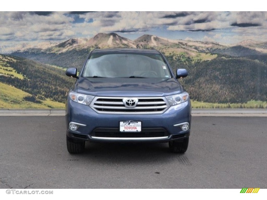 2013 Highlander Limited 4WD - Shoreline Blue Pearl / Sand Beige photo #4