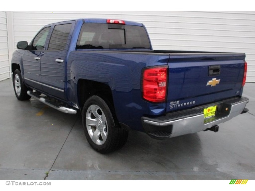 2014 Silverado 1500 LTZ Crew Cab - Blue Topaz Metallic / Jet Black photo #6