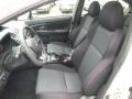 2017 Subaru WRX Carbon Black Interior Front Seat Photo