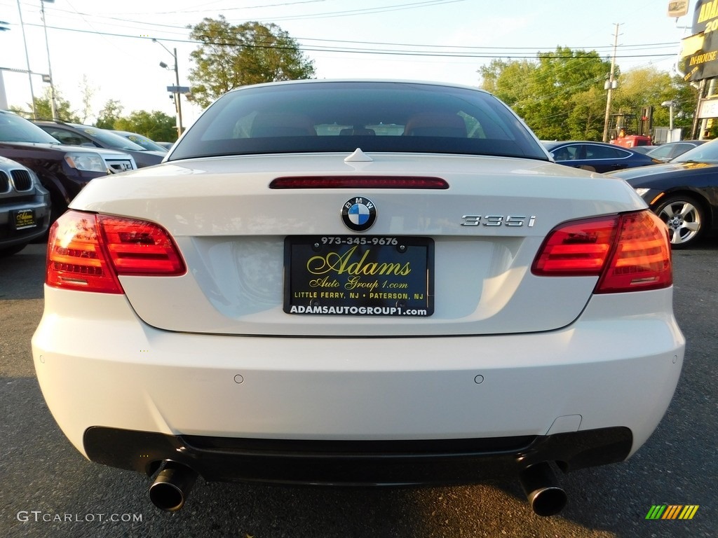 2011 3 Series 335i Convertible - Alpine White / Coral Red/Black Dakota Leather photo #6