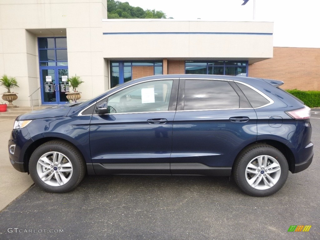 2017 Edge SEL AWD - Blue Jeans Metallic / Ebony photo #6