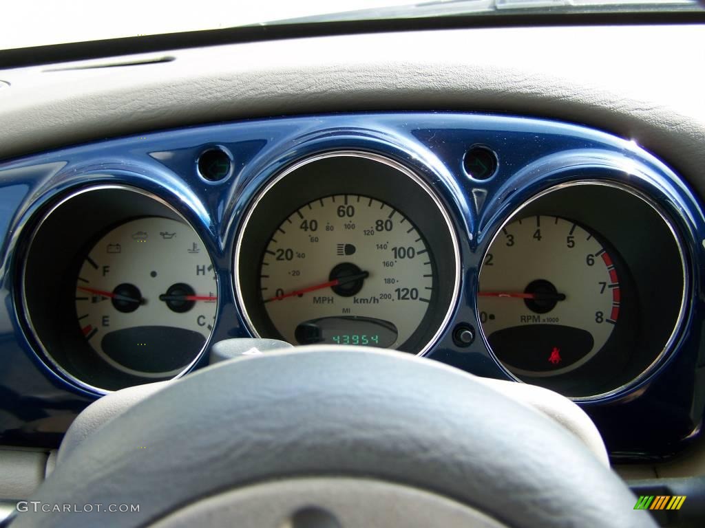 2002 PT Cruiser  - Patriot Blue Pearlcoat / Taupe photo #14