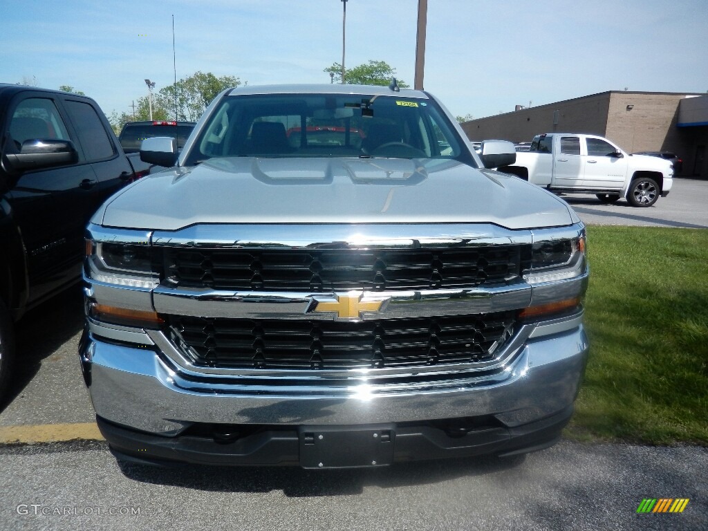 2017 Silverado 1500 LT Double Cab 4x4 - Silver Ice Metallic / Jet Black photo #2