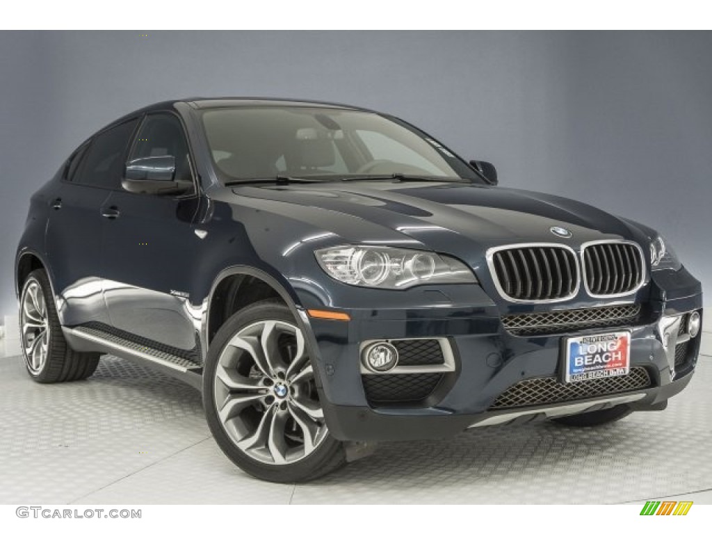 2014 X6 xDrive35i - Midnight Blue Metallic / Black photo #12
