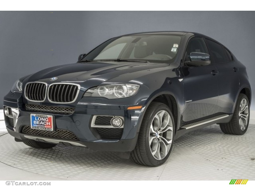 2014 X6 xDrive35i - Midnight Blue Metallic / Black photo #14