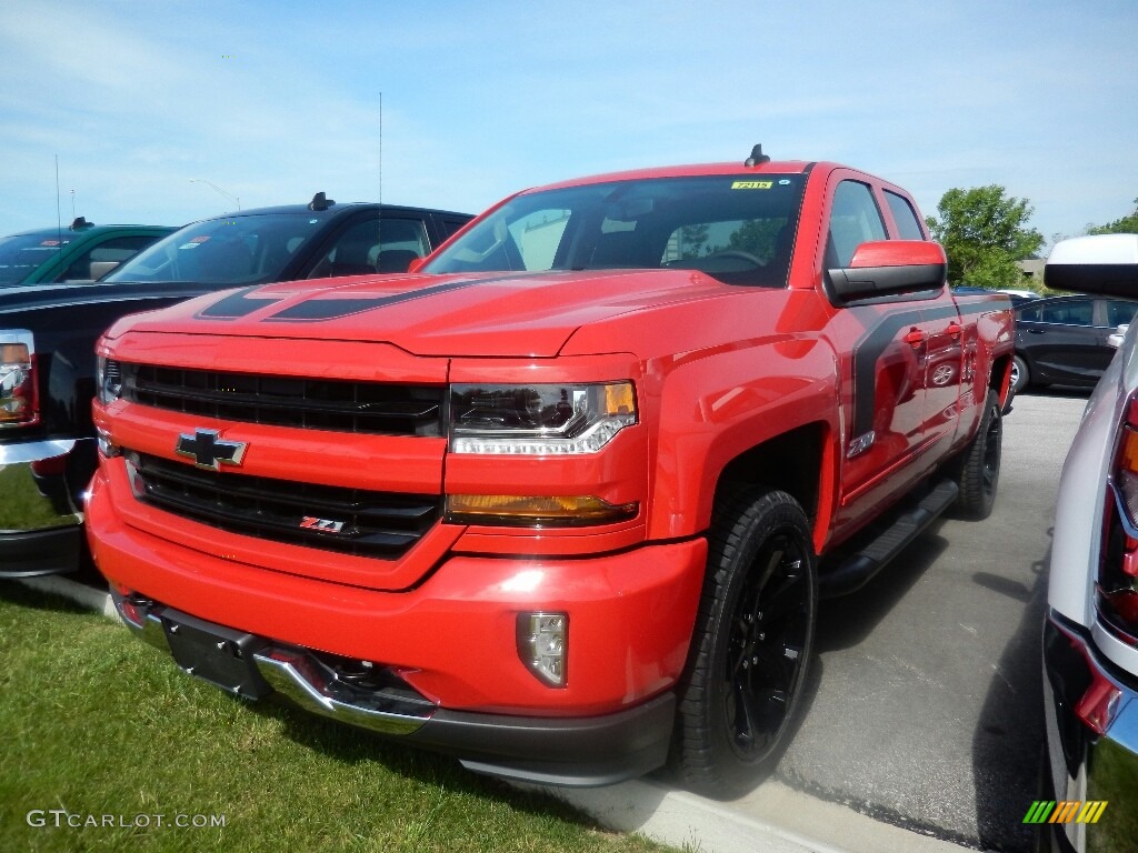 2017 Silverado 1500 LT Double Cab 4x4 - Red Hot / Jet Black photo #1