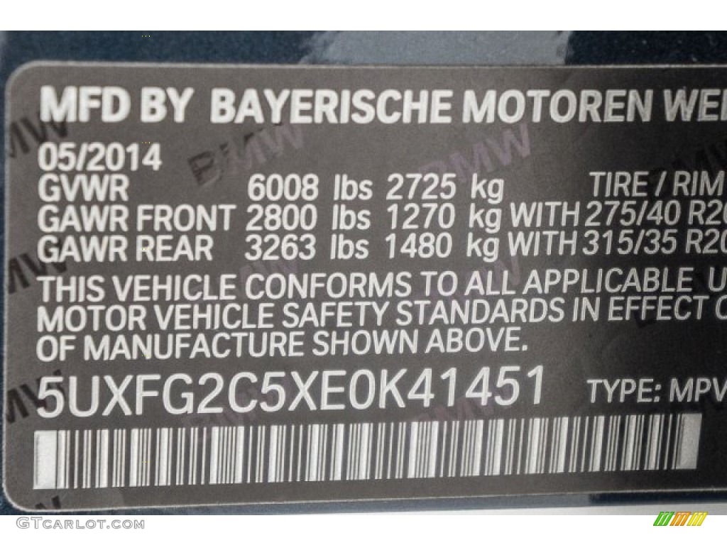 2014 X6 xDrive35i - Midnight Blue Metallic / Black photo #31