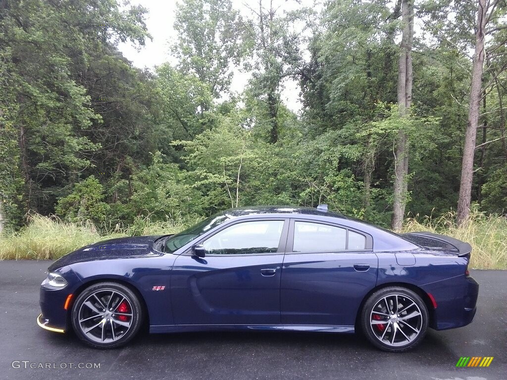 2017 Charger R/T Scat Pack - Contusion Blue / Black photo #1