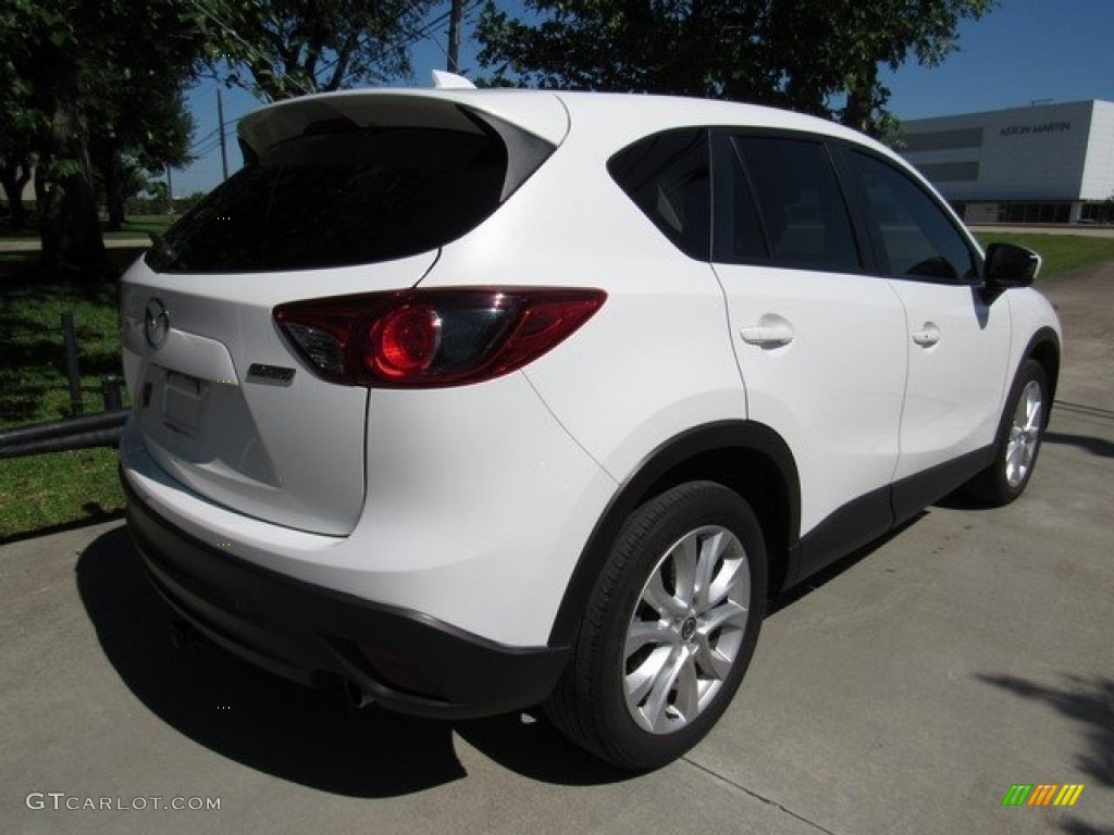 2013 CX-5 Grand Touring - Crystal White Pearl Mica / Black photo #7