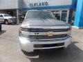 2017 Silver Ice Metallic Chevrolet Silverado 2500HD Work Truck Double Cab 4x4  photo #2