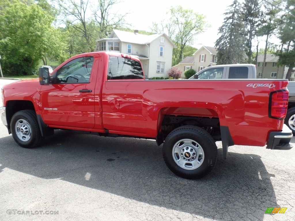 2017 Silverado 2500HD Work Truck Regular Cab 4x4 - Red Hot / Dark Ash/Jet Black photo #5