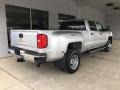 2017 Silver Ice Metallic Chevrolet Silverado 3500HD Work Truck Crew Cab Dual Rear Wheel 4x4  photo #9