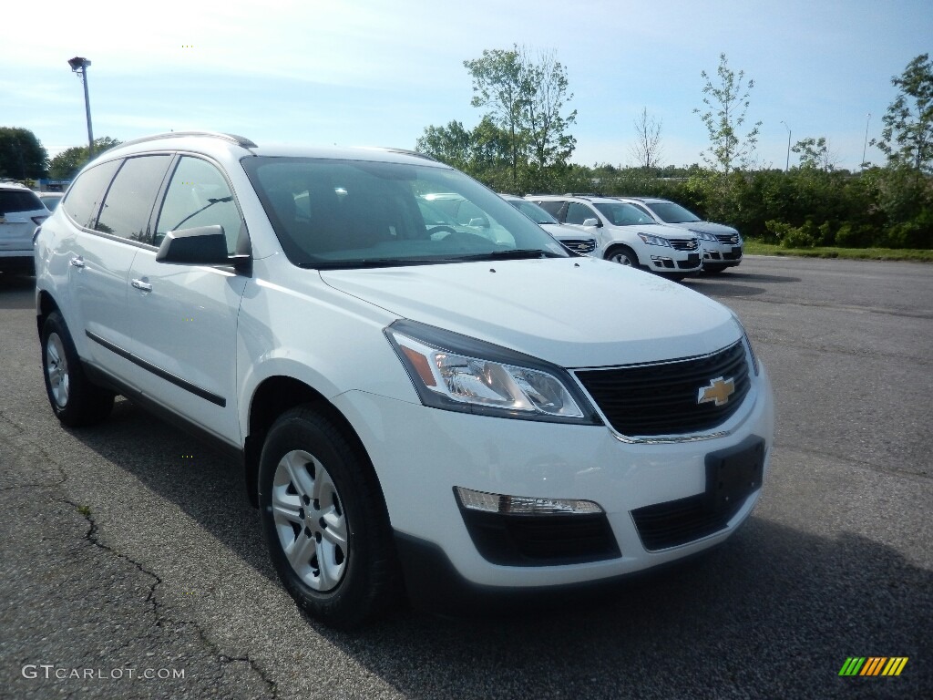 2017 Traverse LS - Summit White / Dark Titanium/Light Titanium photo #3