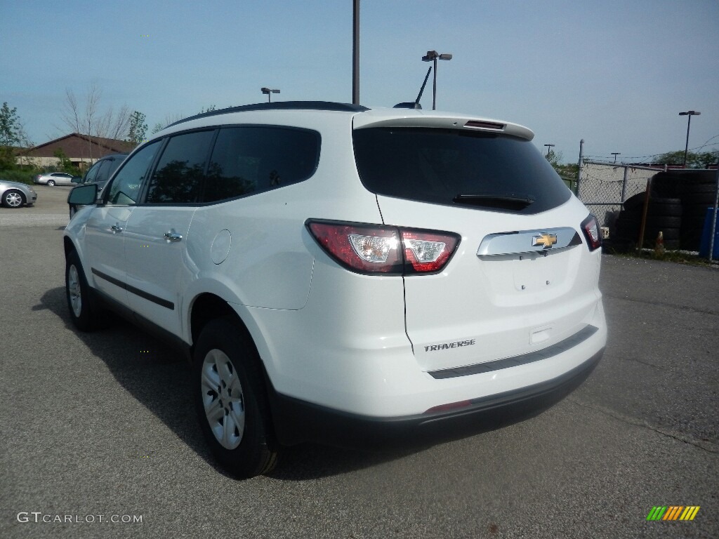 2017 Traverse LS - Summit White / Dark Titanium/Light Titanium photo #5