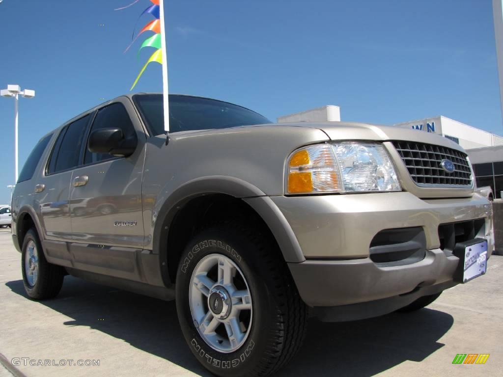 2002 Explorer XLT - Harvest Gold Metallic / Medium Parchment photo #1