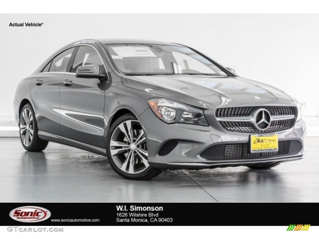 2018 CLA 250 Coupe - Mountain Grey Metallic / Crystal Grey photo #1