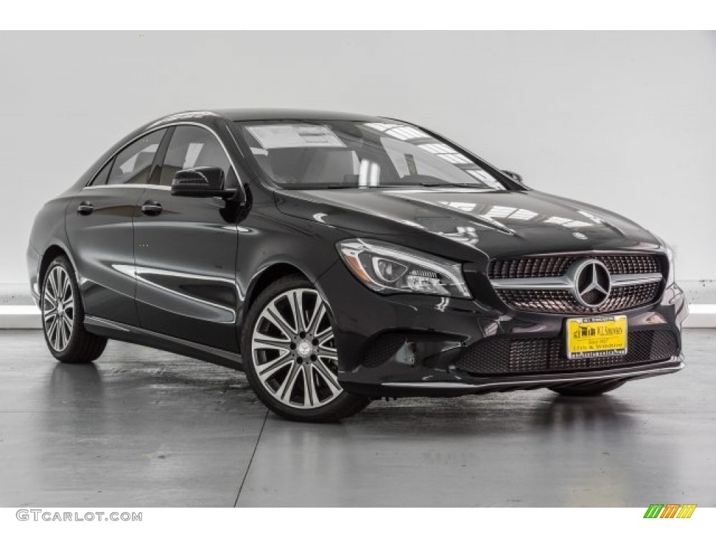 Night Black 2018 Mercedes-Benz CLA 250 Coupe Exterior Photo #120645374