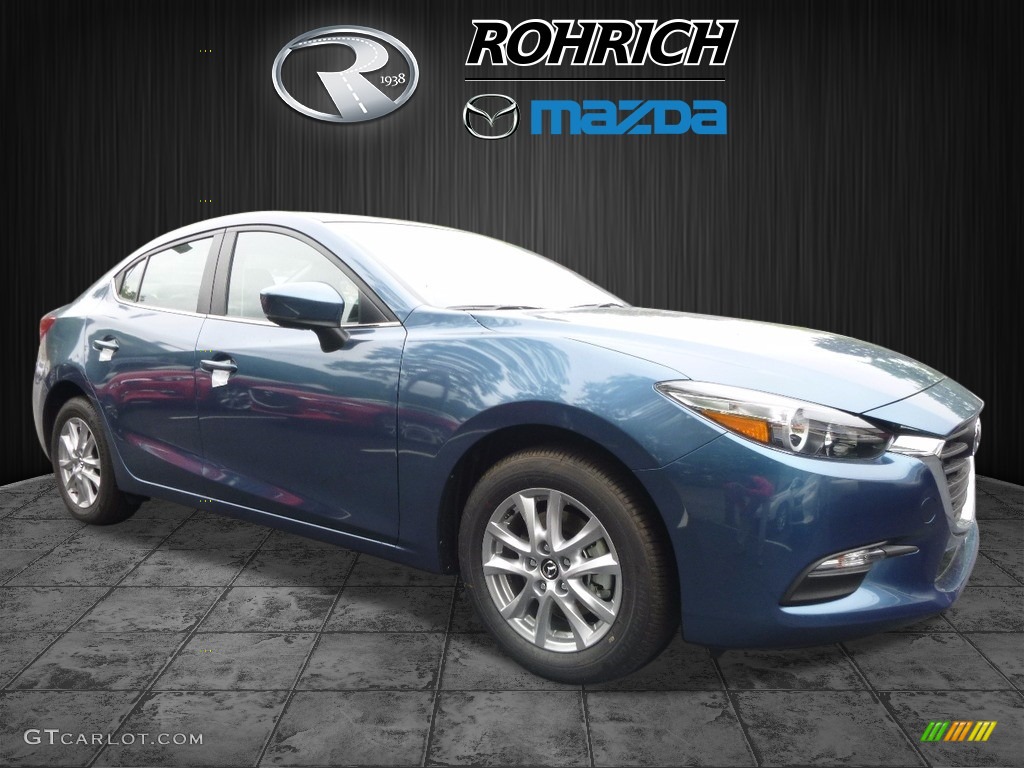 2017 MAZDA3 Sport 4 Door - Eternal Blue Mica / Black photo #1