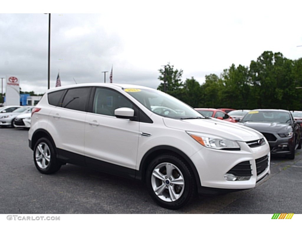 2014 Escape SE 1.6L EcoBoost - White Platinum / Medium Light Stone photo #1