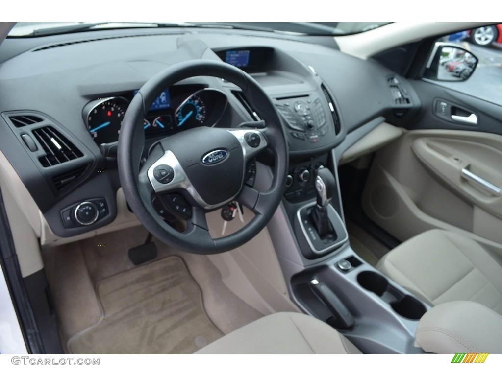 2014 Escape SE 1.6L EcoBoost - White Platinum / Medium Light Stone photo #10