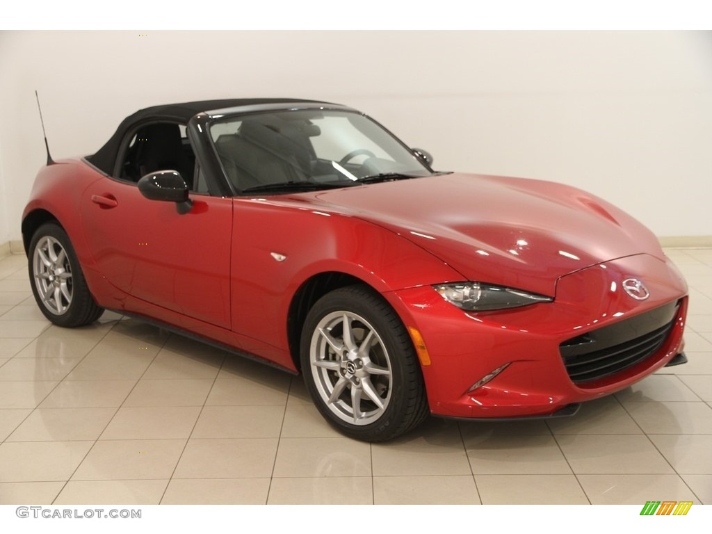 Soul Red Metallic 2016 Mazda MX-5 Miata Sport Roadster Exterior Photo #120650357