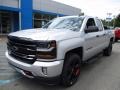 2017 Silver Ice Metallic Chevrolet Silverado 1500 LT Double Cab 4x4  photo #11