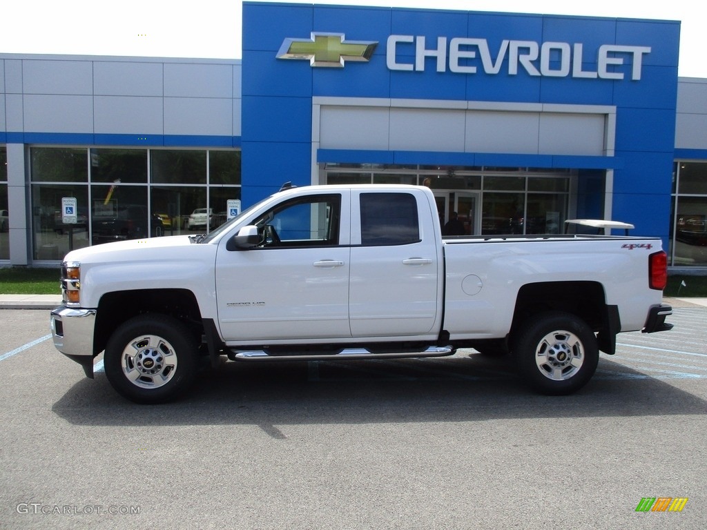 2017 Silverado 2500HD LT Double Cab 4x4 - Summit White / Dark Ash/Jet Black photo #2