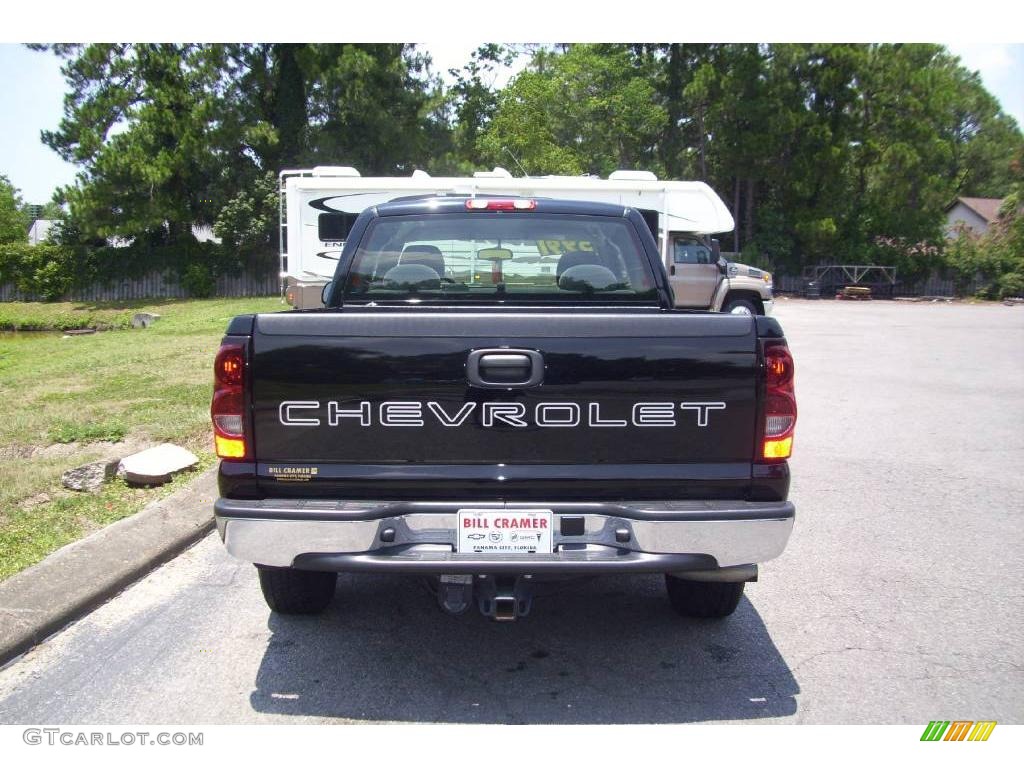 2006 Silverado 1500 LS Extended Cab - Black / Dark Charcoal photo #4