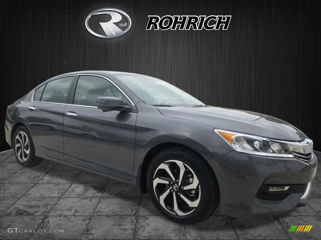 2017 Accord EX Sedan - Modern Steel Metallic / Black photo #1