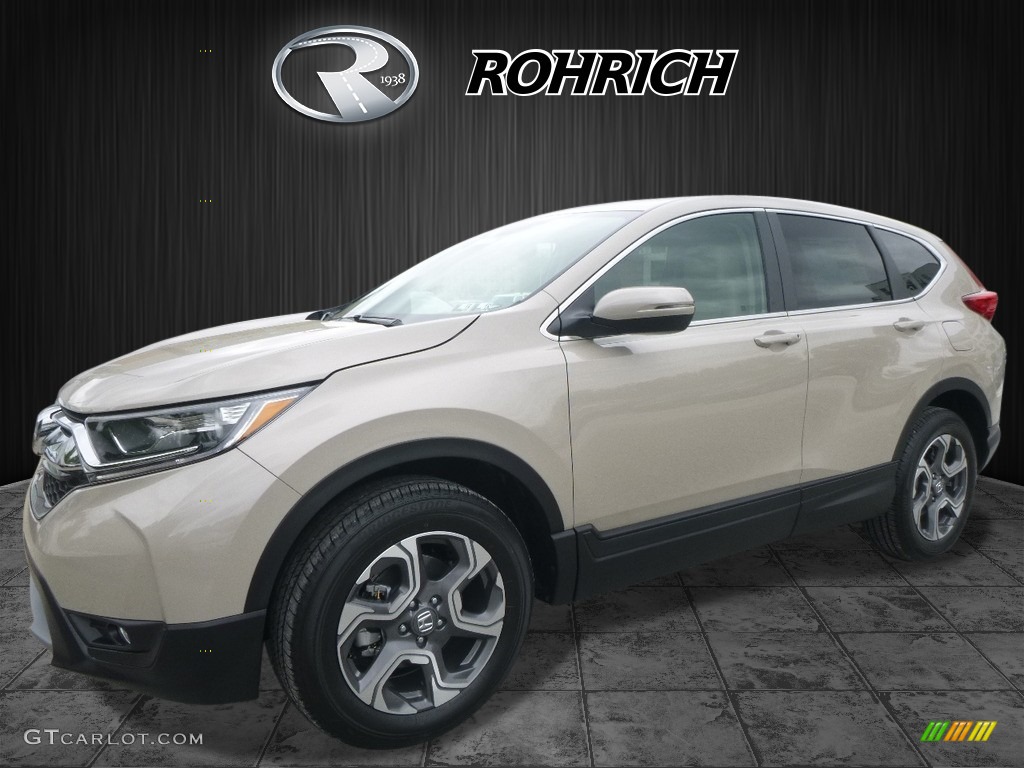 2017 CR-V EX AWD - Sandstorm Metallic / Ivory photo #4