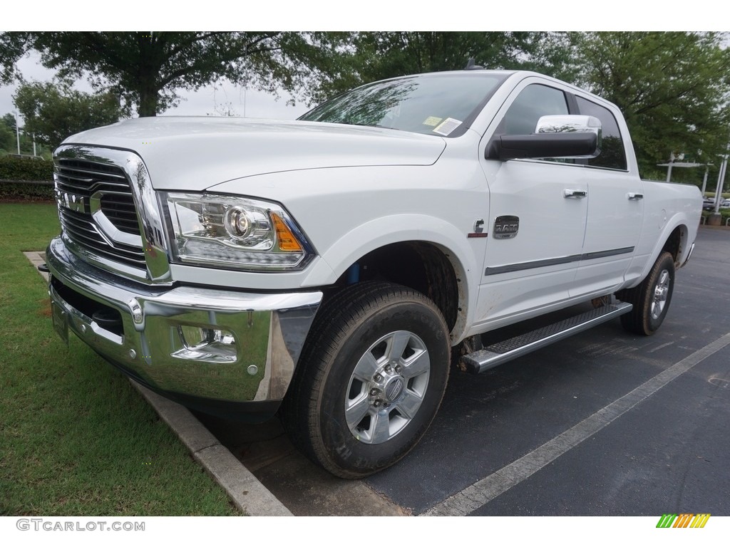 Bright White 2017 Ram 2500 Laramie Longhorn Crew Cab 4x4 Exterior Photo #120655982