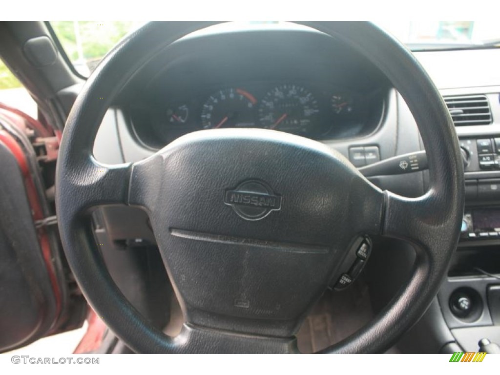 1995 Nissan 240SX Coupe Dark Gray Steering Wheel Photo #120657383