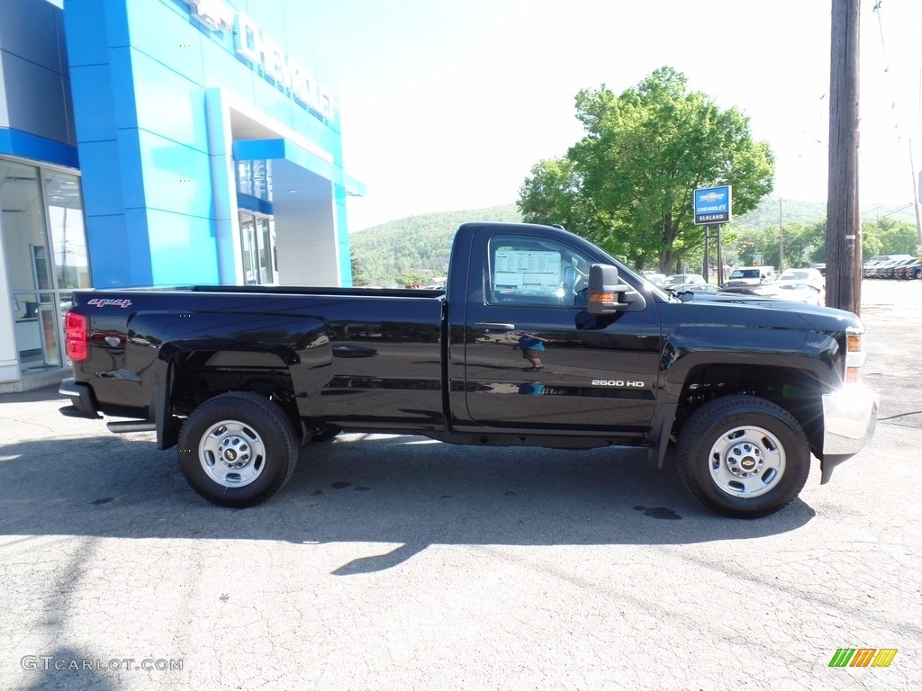 2017 Silverado 2500HD Work Truck Regular Cab 4x4 - Black / Dark Ash/Jet Black photo #4