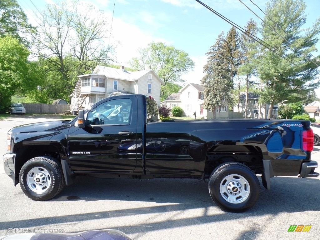 2017 Silverado 2500HD Work Truck Regular Cab 4x4 - Black / Dark Ash/Jet Black photo #8