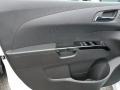 Jet Black 2017 Chevrolet Sonic LT Hatchback Door Panel