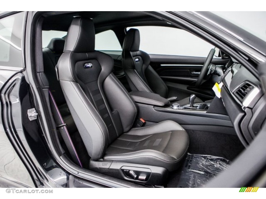 Black Interior 2018 BMW M4 Coupe Photo #120660916