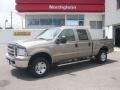 2005 Arizona Beige Metallic Ford F250 Super Duty XLT Crew Cab 4x4  photo #1