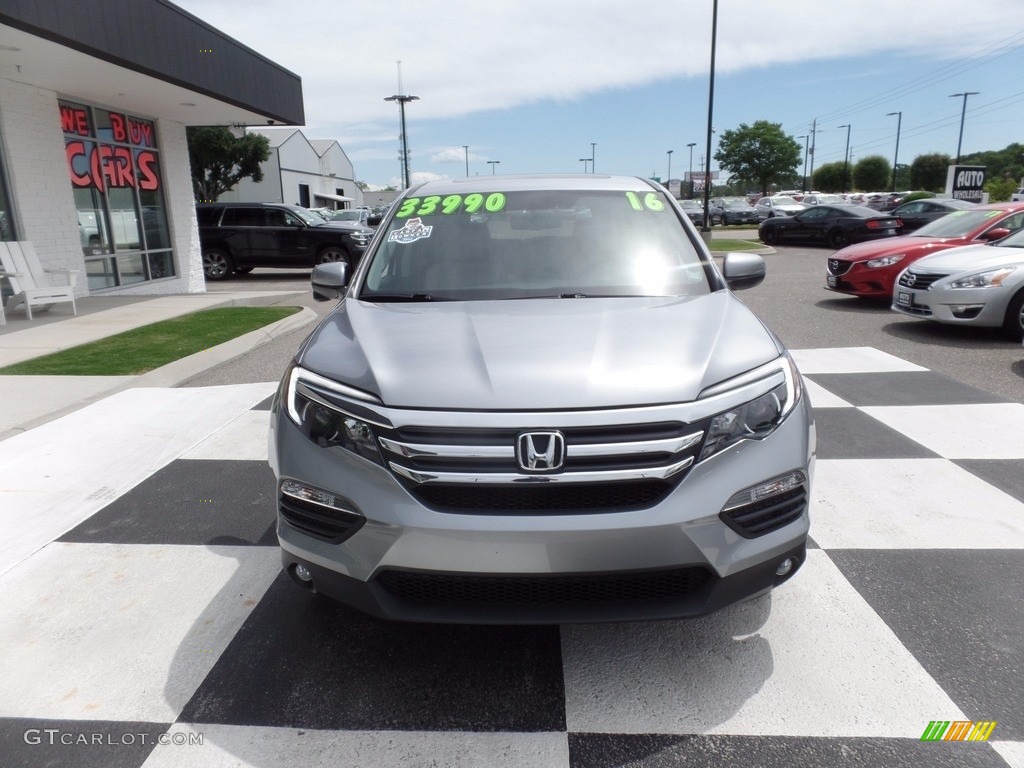 2016 Pilot EX-L AWD - Lunar Silver Metallic / Gray photo #2