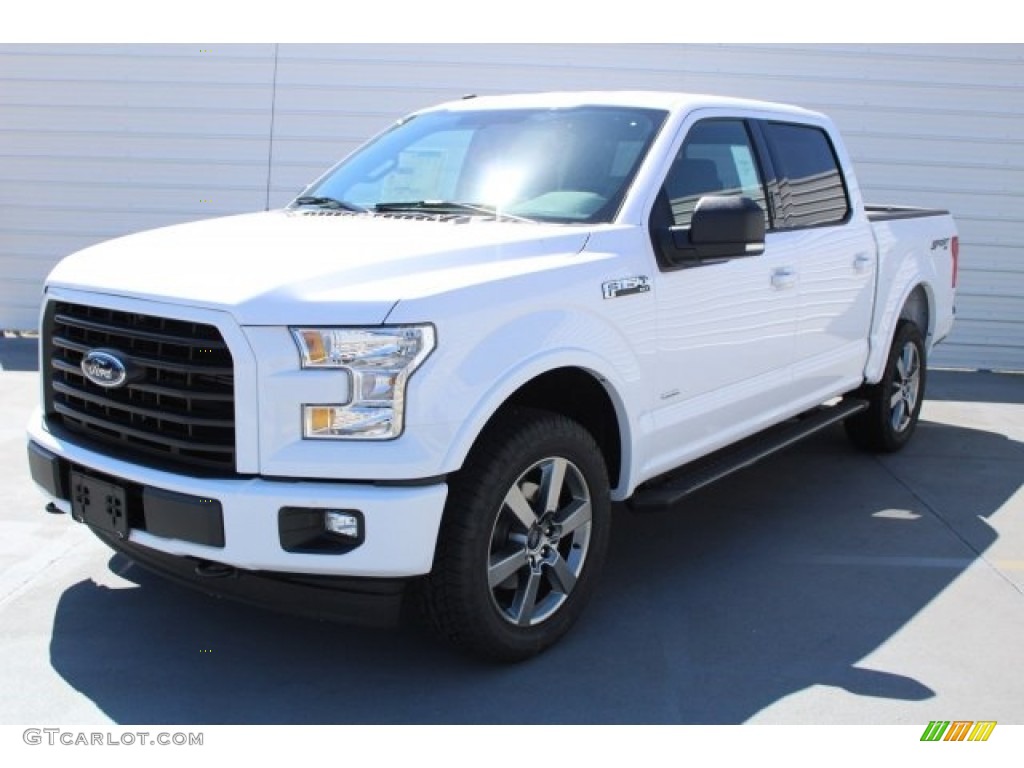 2017 F150 XLT SuperCrew 4x4 - Oxford White / Black photo #3