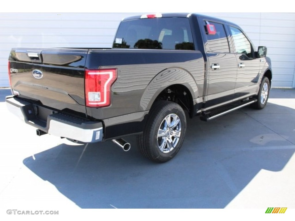 2017 F150 XLT SuperCrew - Shadow Black / Earth Gray photo #7