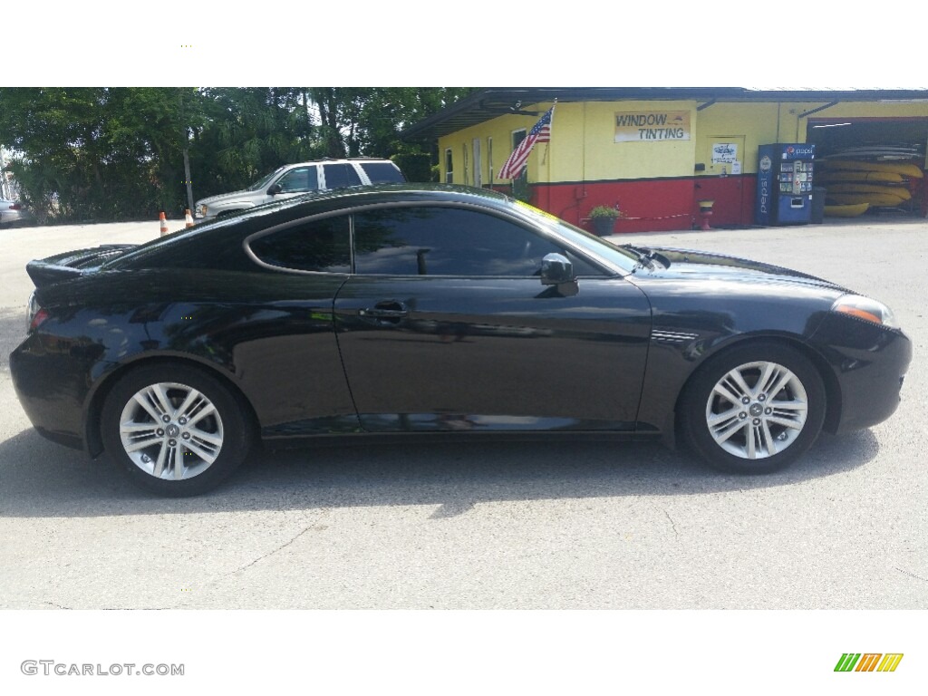 2007 Tiburon GS - Black Pearl / Black photo #2