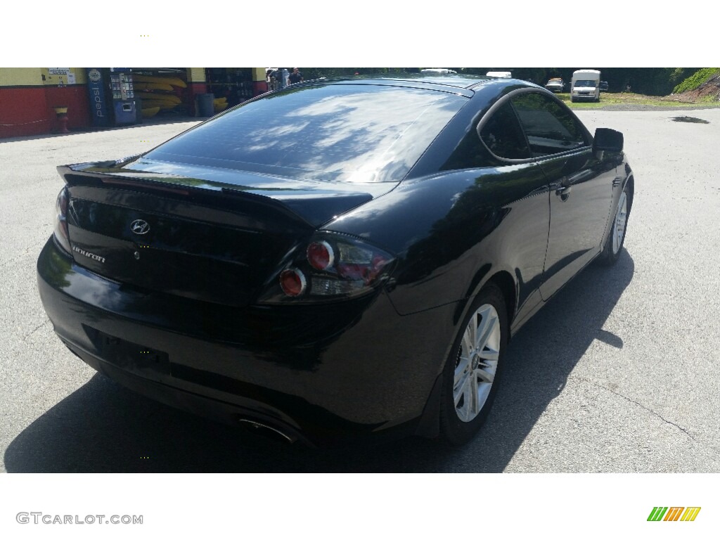 2007 Tiburon GS - Black Pearl / Black photo #3