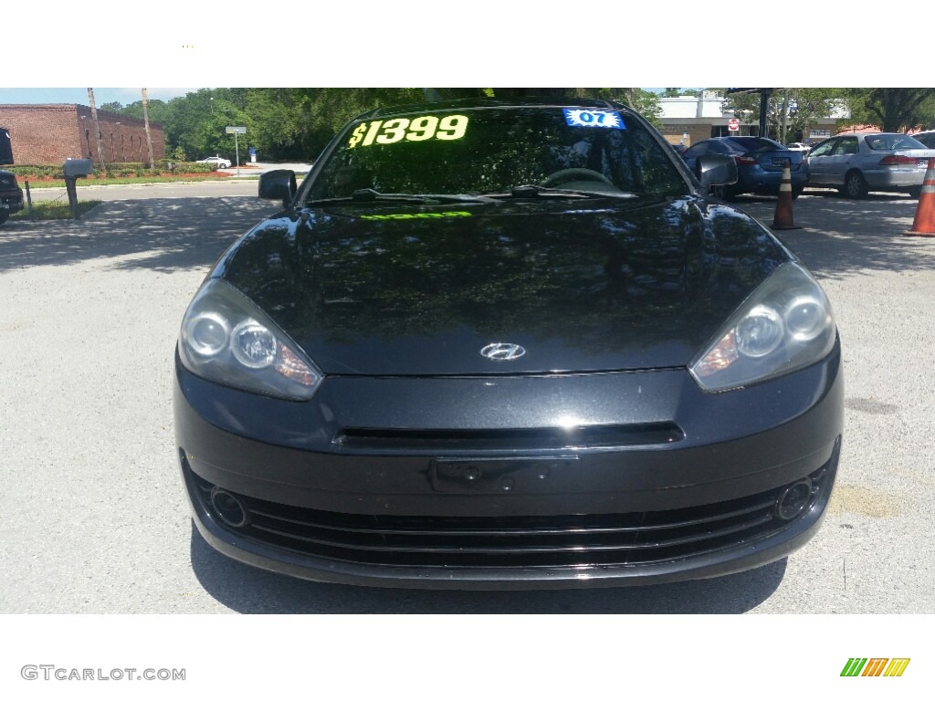 2007 Tiburon GS - Black Pearl / Black photo #8