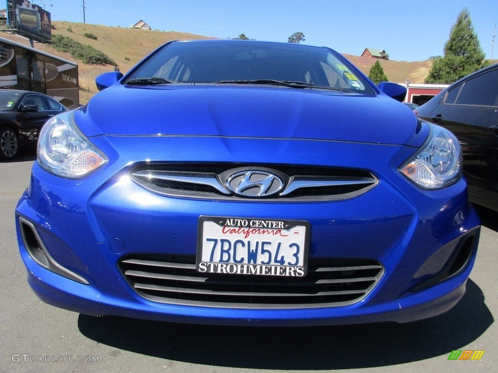 2013 Accent GS 5 Door - Marathon Blue / Black photo #2