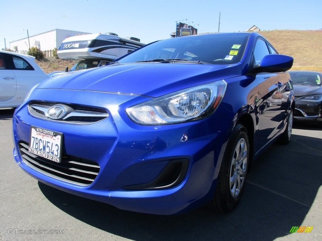 2013 Accent GS 5 Door - Marathon Blue / Black photo #3