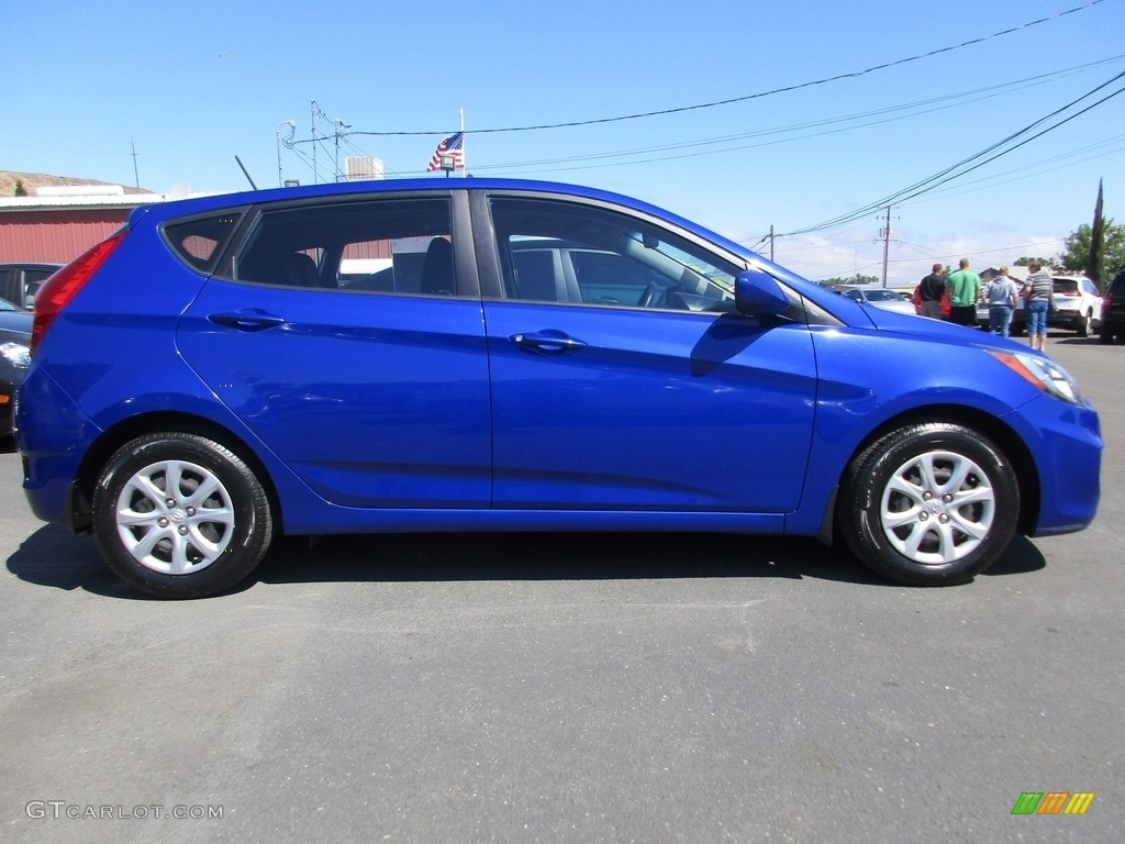 2013 Accent GS 5 Door - Marathon Blue / Black photo #4