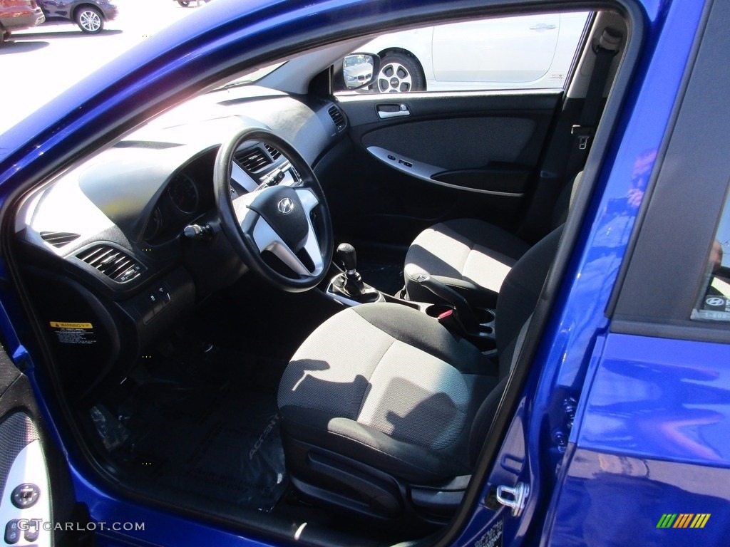 2013 Accent GS 5 Door - Marathon Blue / Black photo #8