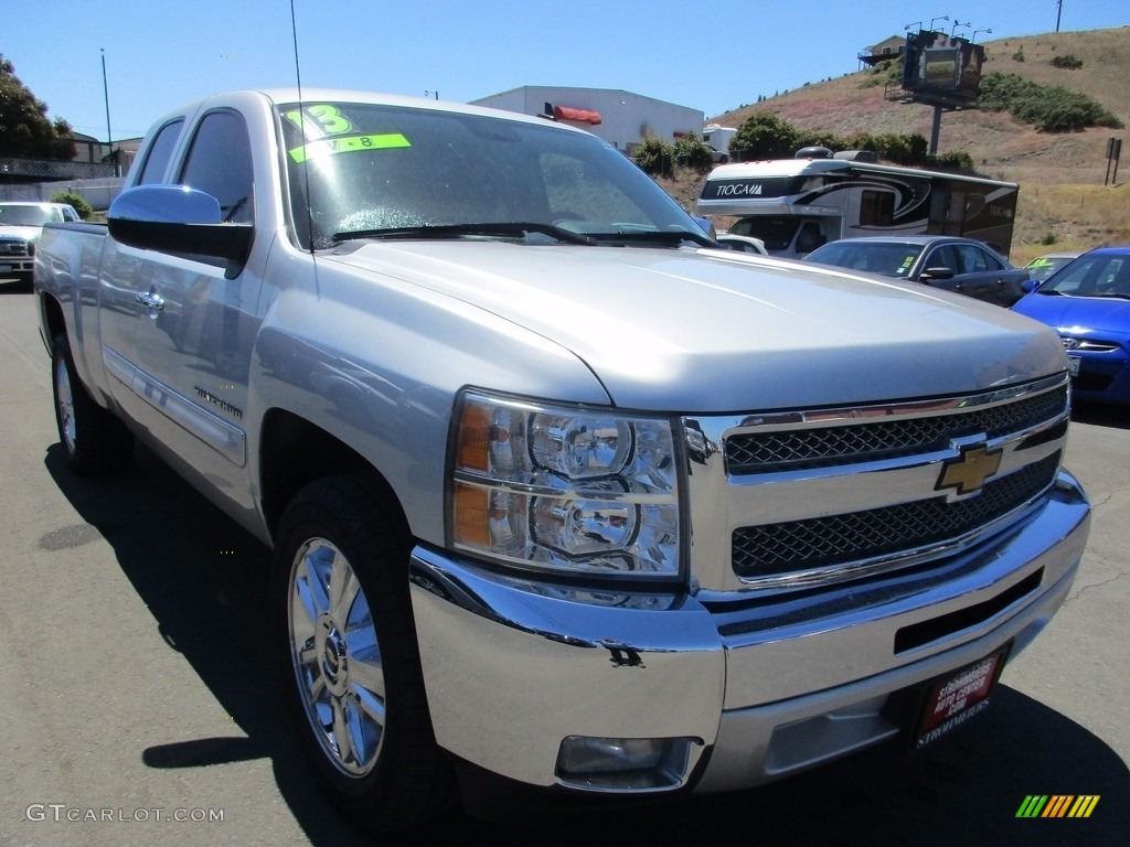 2013 Silverado 1500 LT Extended Cab - Silver Ice Metallic / Ebony photo #1