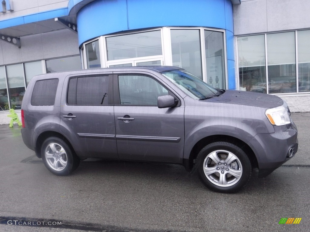 2015 Pilot EX-L 4WD - Modern Steel Metallic / Black photo #2